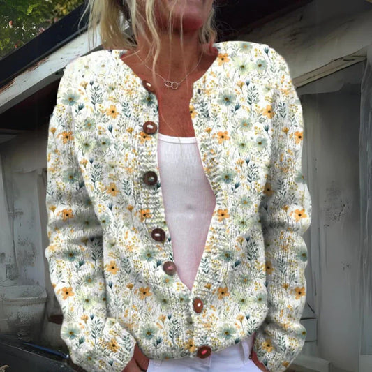 Kenna™ Stylish Floral Print Cardigan