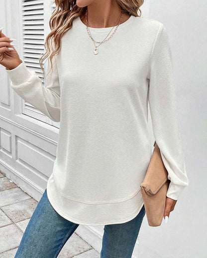 Alisa O-Neck Long Sleeve Shirt