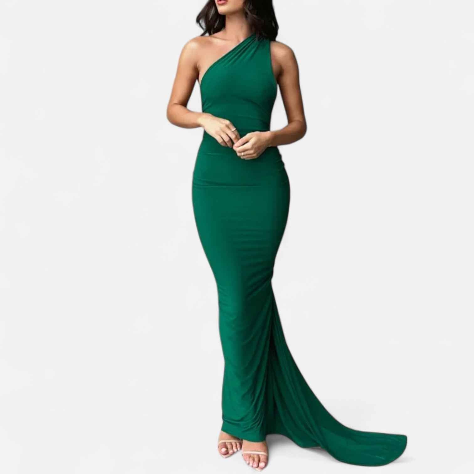 Backless Evening Dress with Scarf Tie for Women