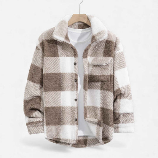 Men's Plush Velvet Rabbit Fur Jacket