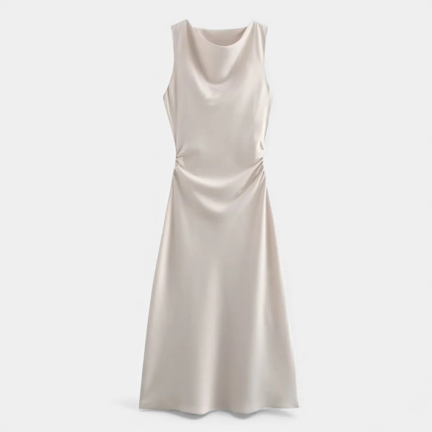 Women’s Satin Slip Midi Dress - Navenport