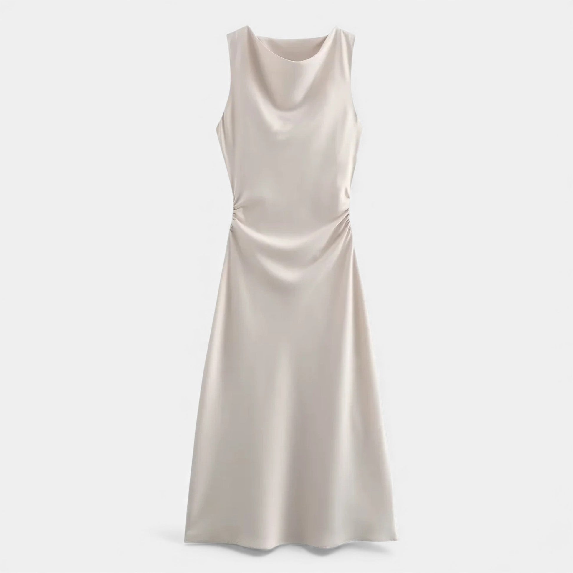 Women’s Satin Slip Midi Dress - Navenport