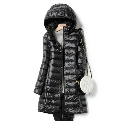 Women's Hooded Puffer Jacket for Cozy Winter Wear