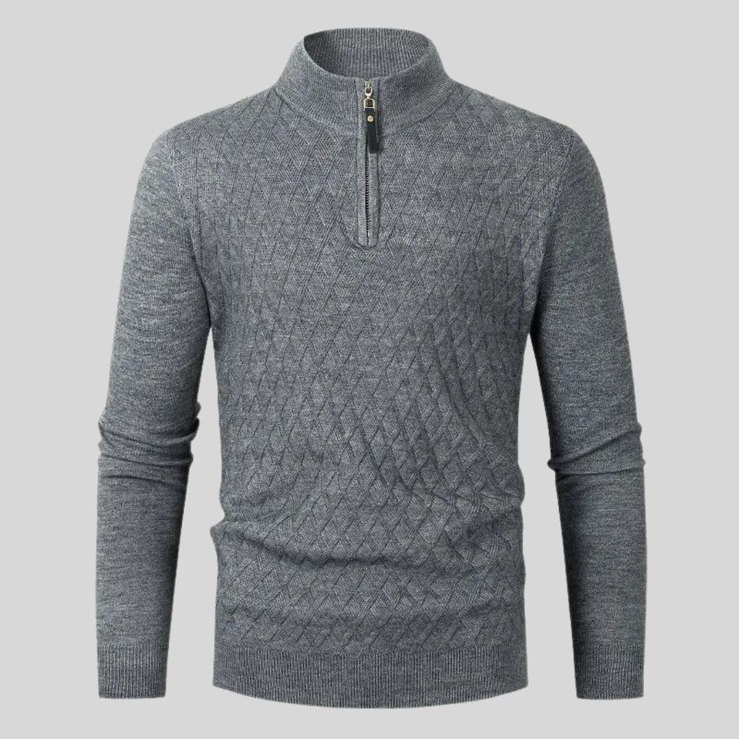 Men's Lightweight Quarter Zip Sweater – Stylish Knit Jumper