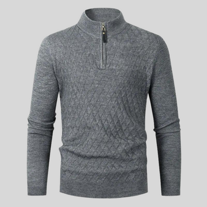 Men's Lightweight Quarter Zip Sweater – Stylish Knit Jumper