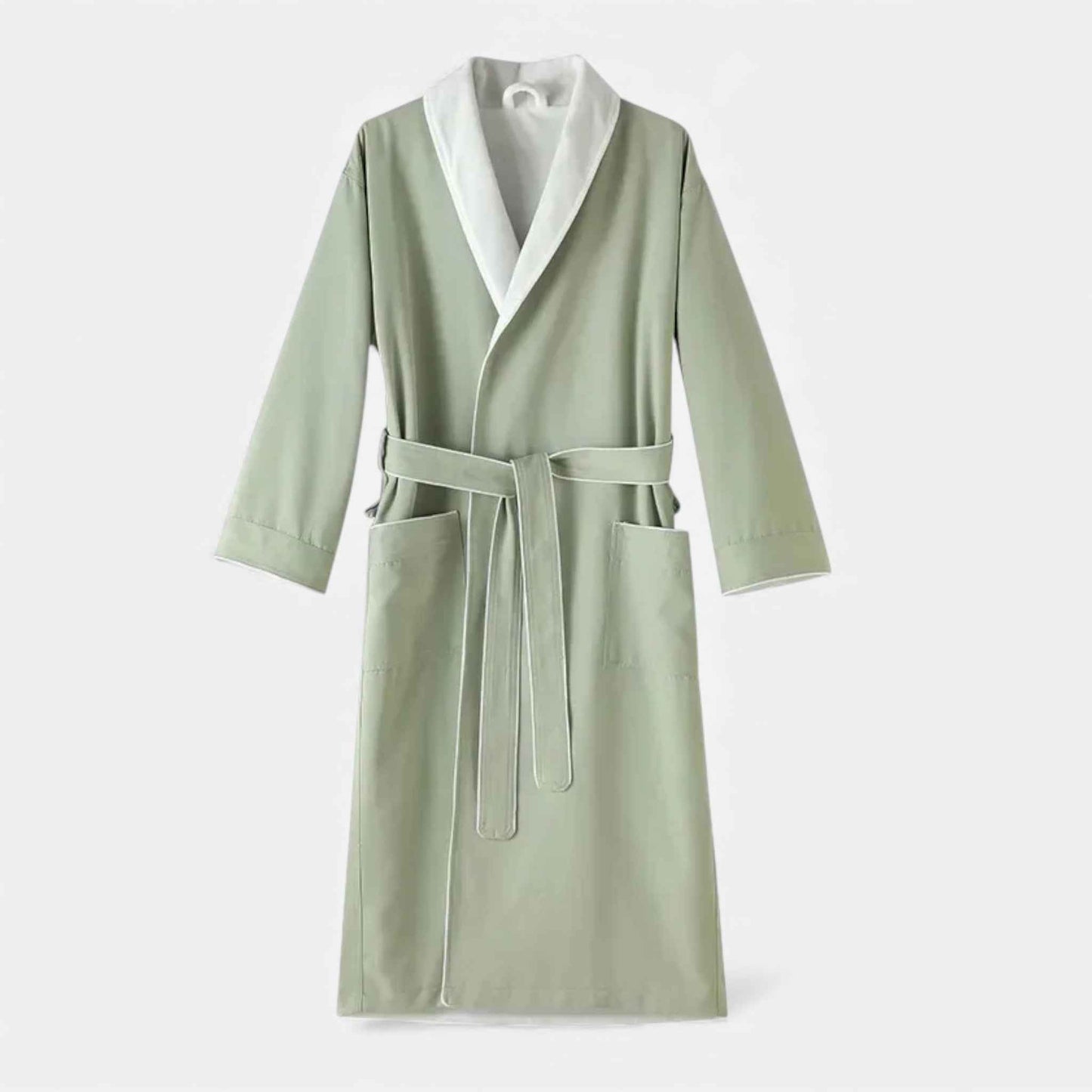 Unisex Double-Layer Cotton Bathrobe