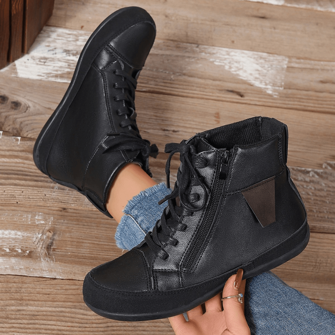 Women's Lace-Up Ankle Boots - Navenport