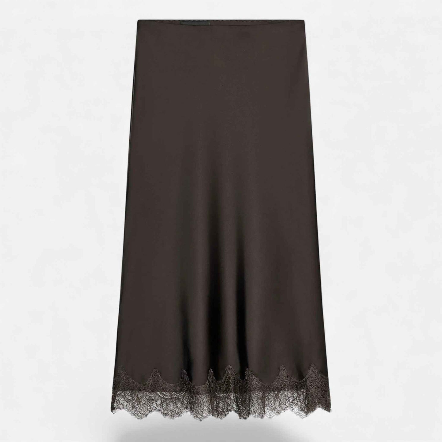 Women’s Silk Satin Midi Skirt