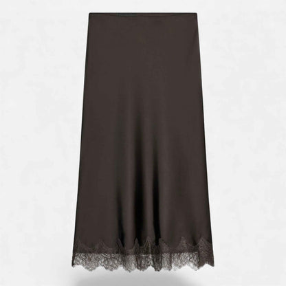 Women’s Silk Satin Midi Skirt