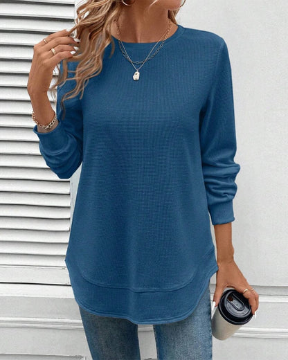 Alisa O-Neck Long Sleeve Shirt