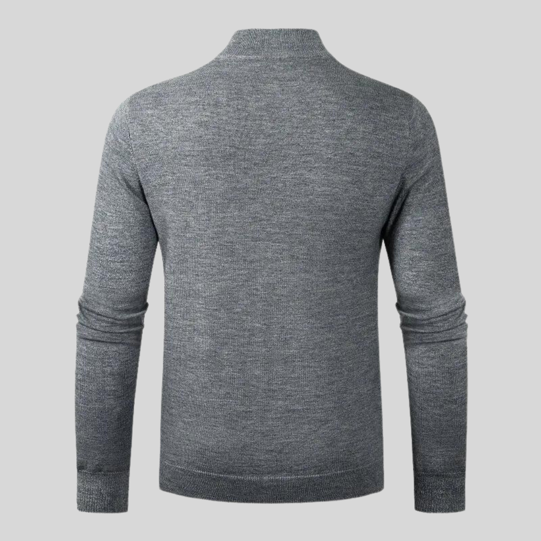 Men's Lightweight Quarter Zip Sweater – Stylish Knit Jumper