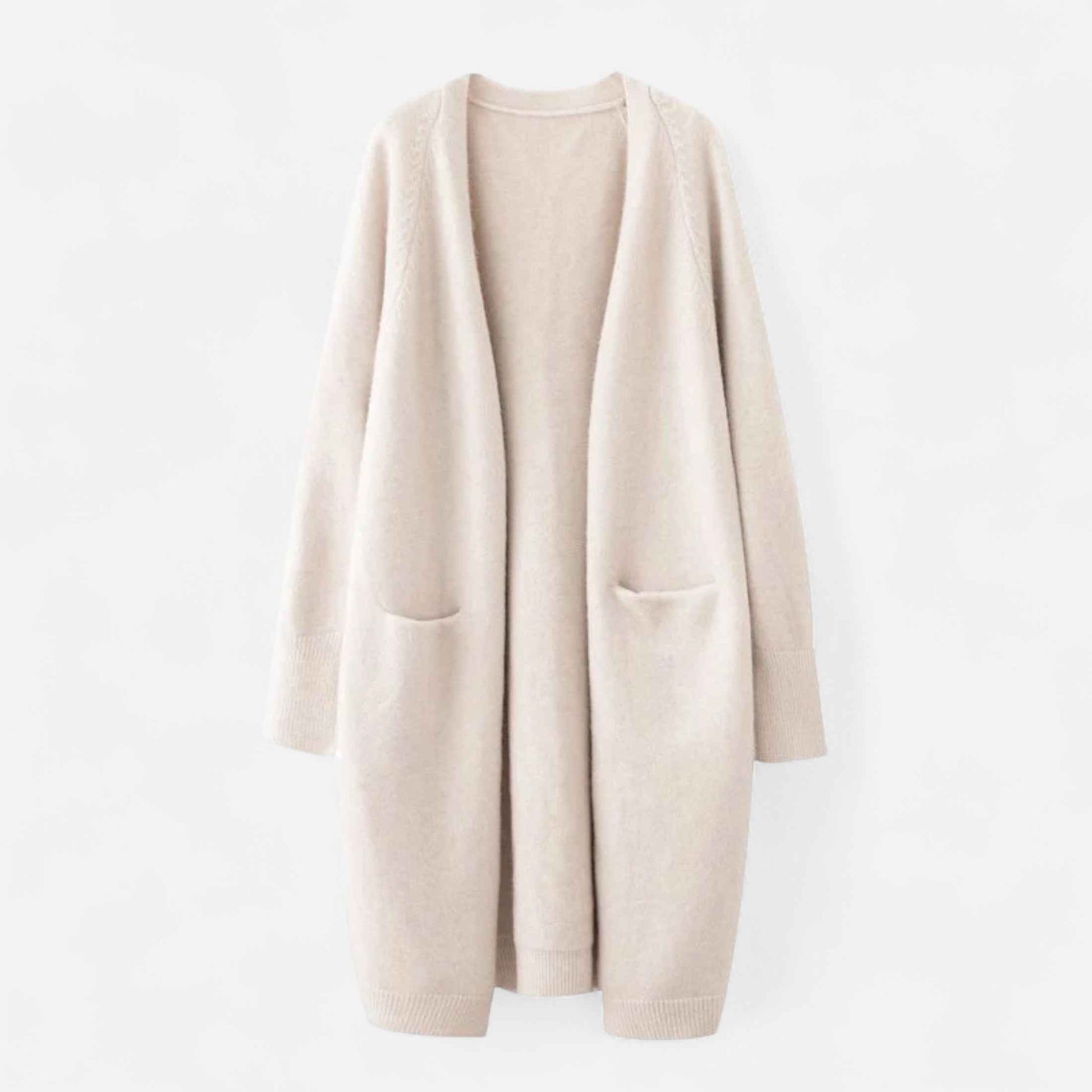 Women’s Thick Knit Cardigan – V-Neck Winter Warmth