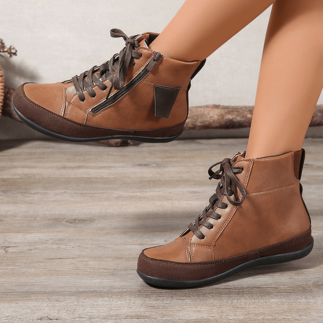 Women's Lace-Up Ankle Boots - Navenport