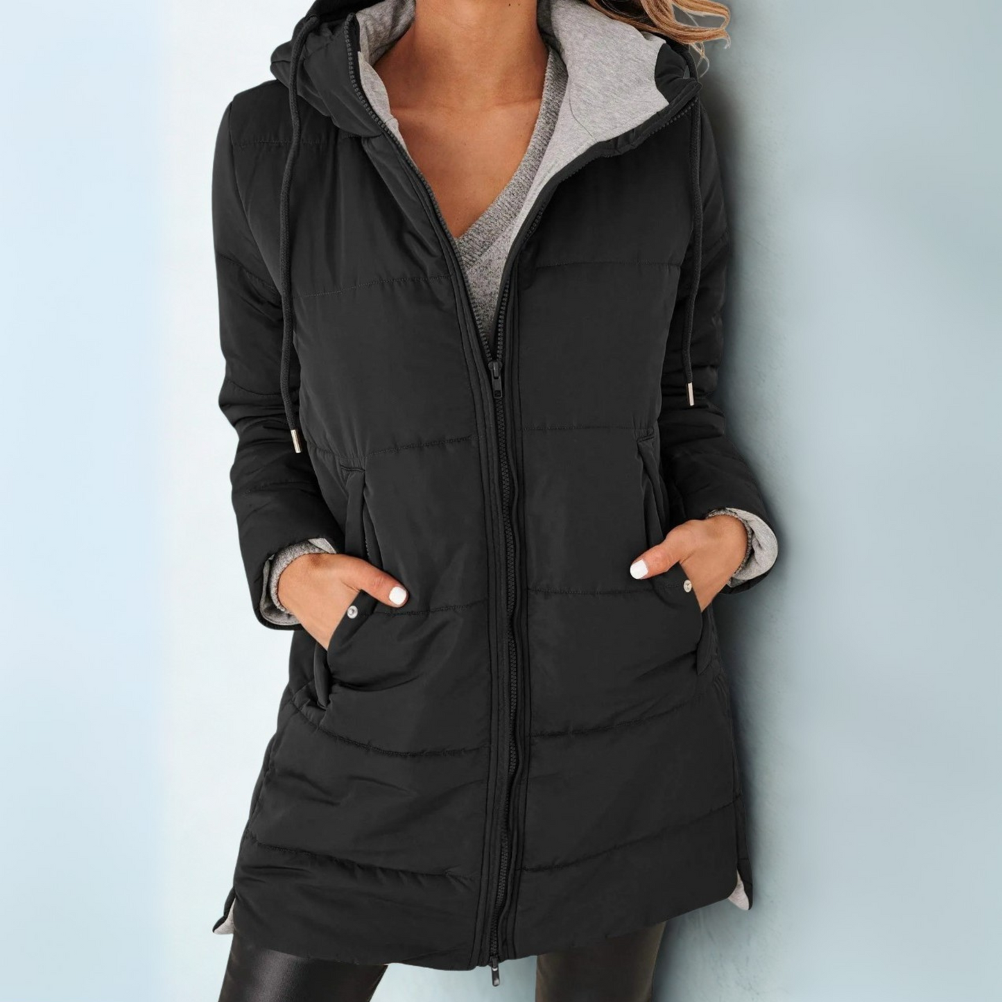 Lavinia Casual Hooded Puffer Down Jacket