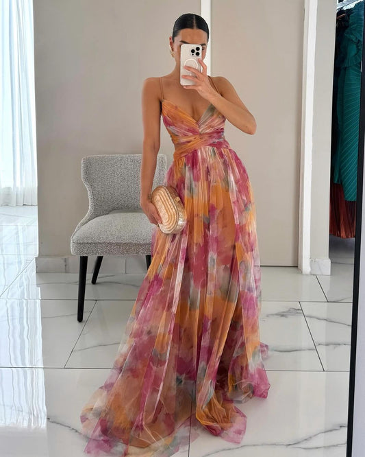 Giselle™ Enchanting Maxi Dress with Floral Print