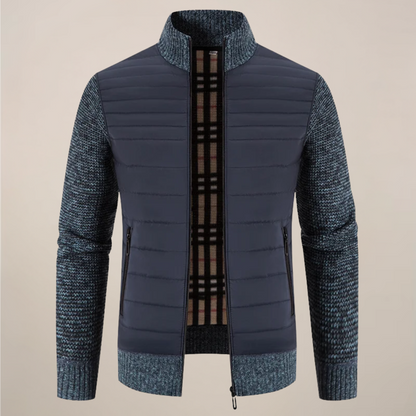 Men's Hybrid Fleece Jacket – Cozy Knit Design for Modern Style
