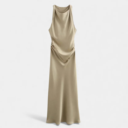 Women’s Satin Slip Midi Dress - Navenport