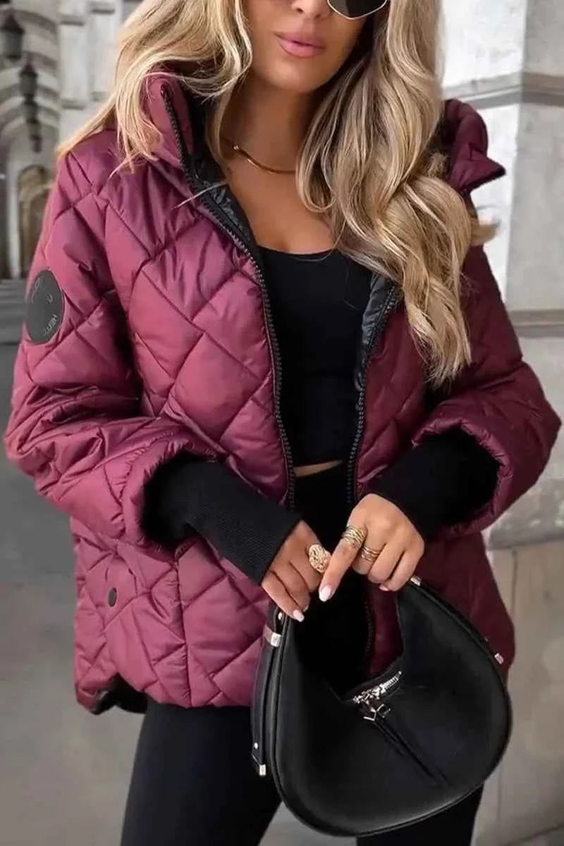 Women's Casual Cotton Hooded Jacket