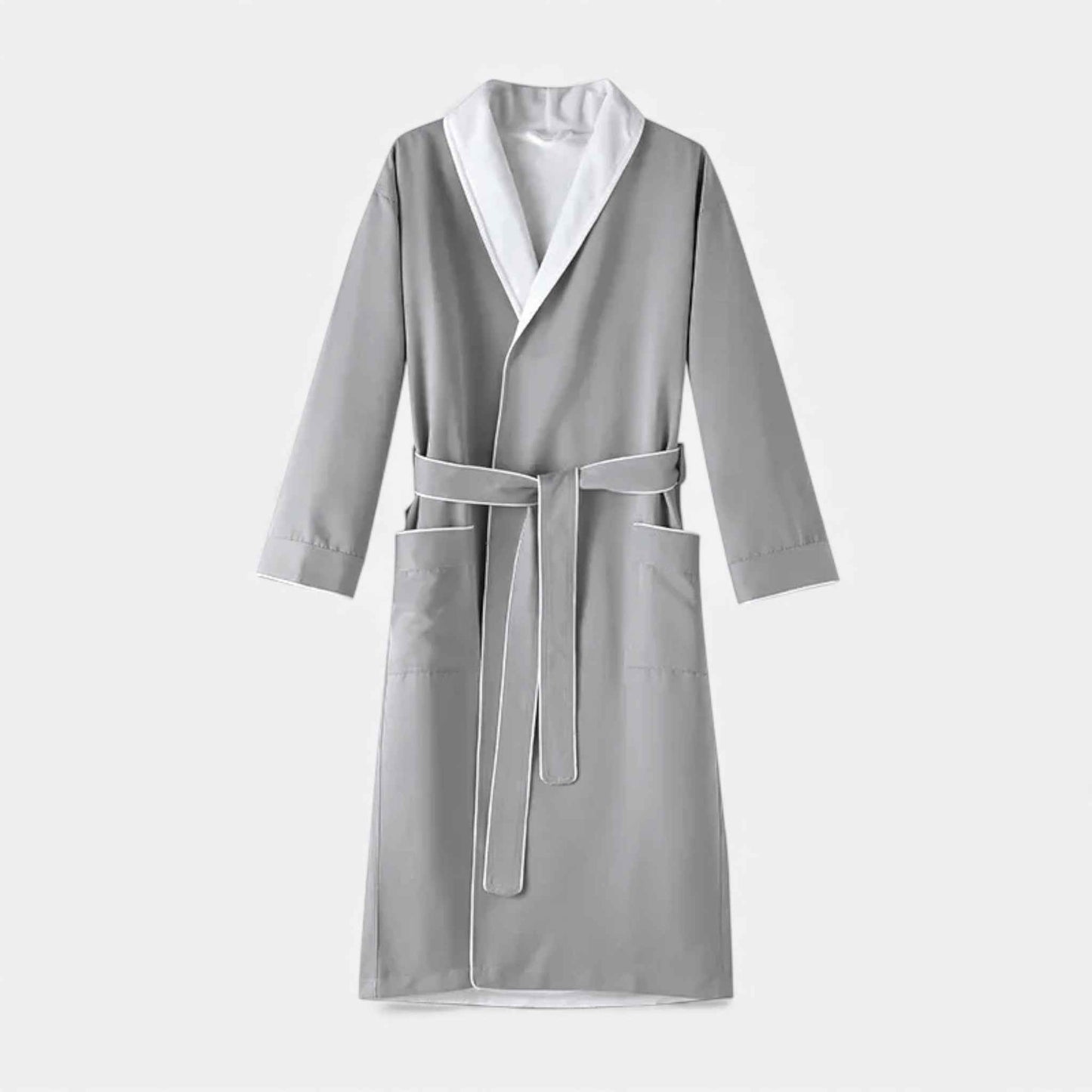 Unisex Double-Layer Cotton Bathrobe