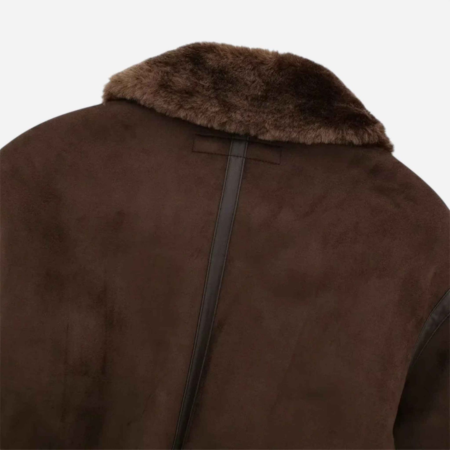 Luxe Faux Fur-Trimmed Brown Bomber Jacket for Women