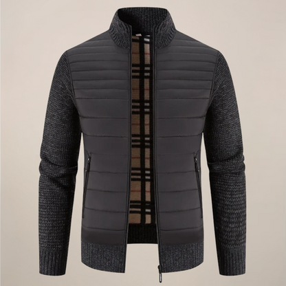 Men's Hybrid Fleece Jacket – Cozy Knit Design for Modern Style