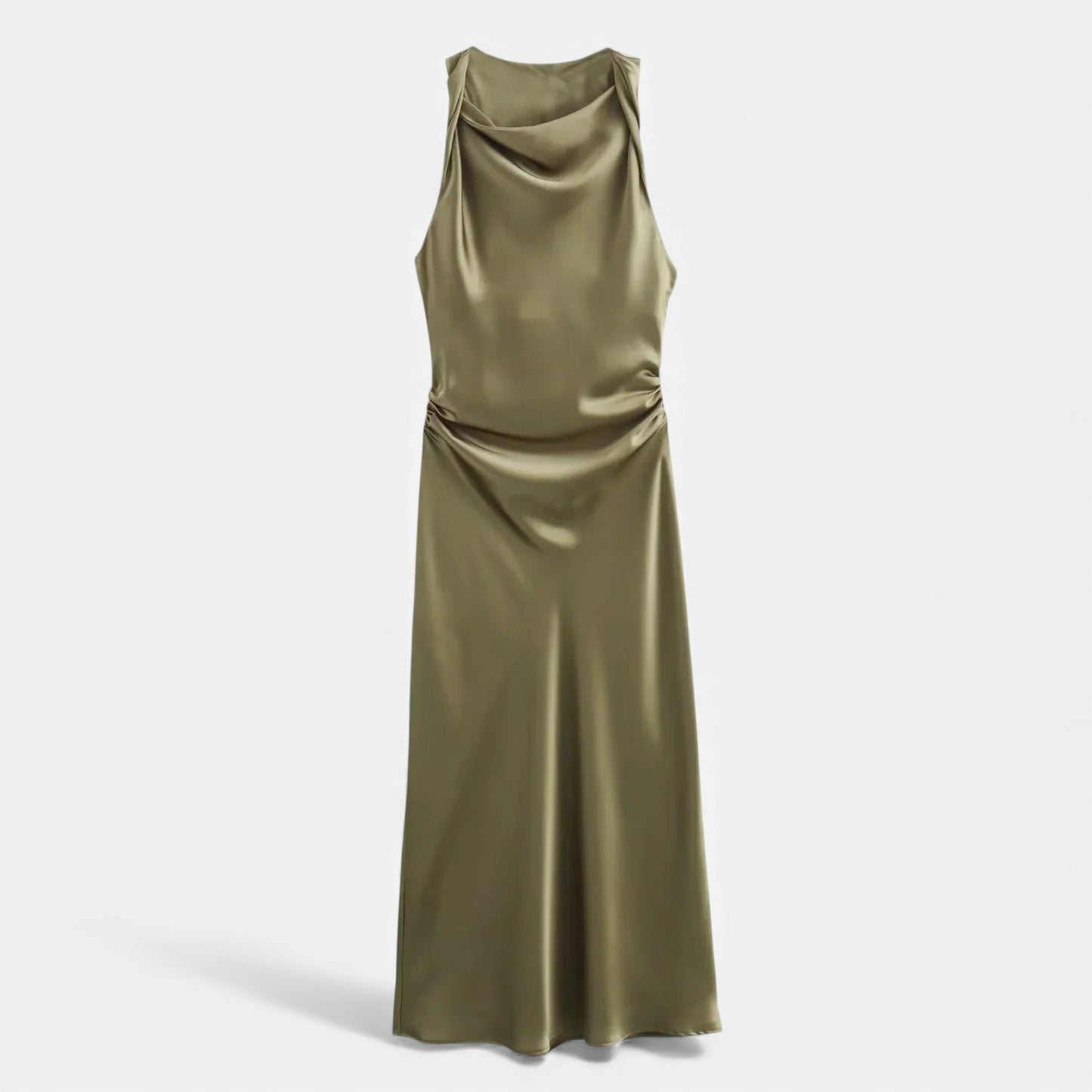 Women’s Satin Slip Midi Dress - Navenport