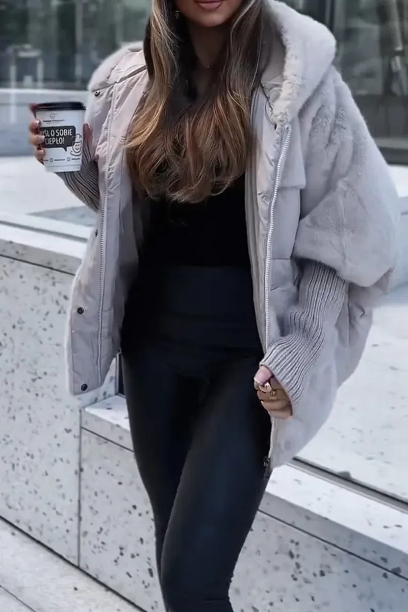 MAE Cozy Layered Winter Jacket - Navenport