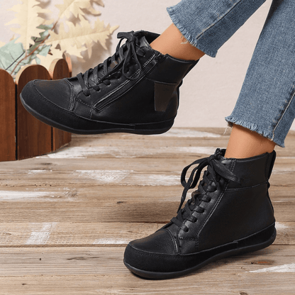Women's Lace-Up Ankle Boots - Navenport
