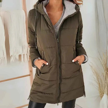 Lavinia Casual Hooded Puffer Down Jacket