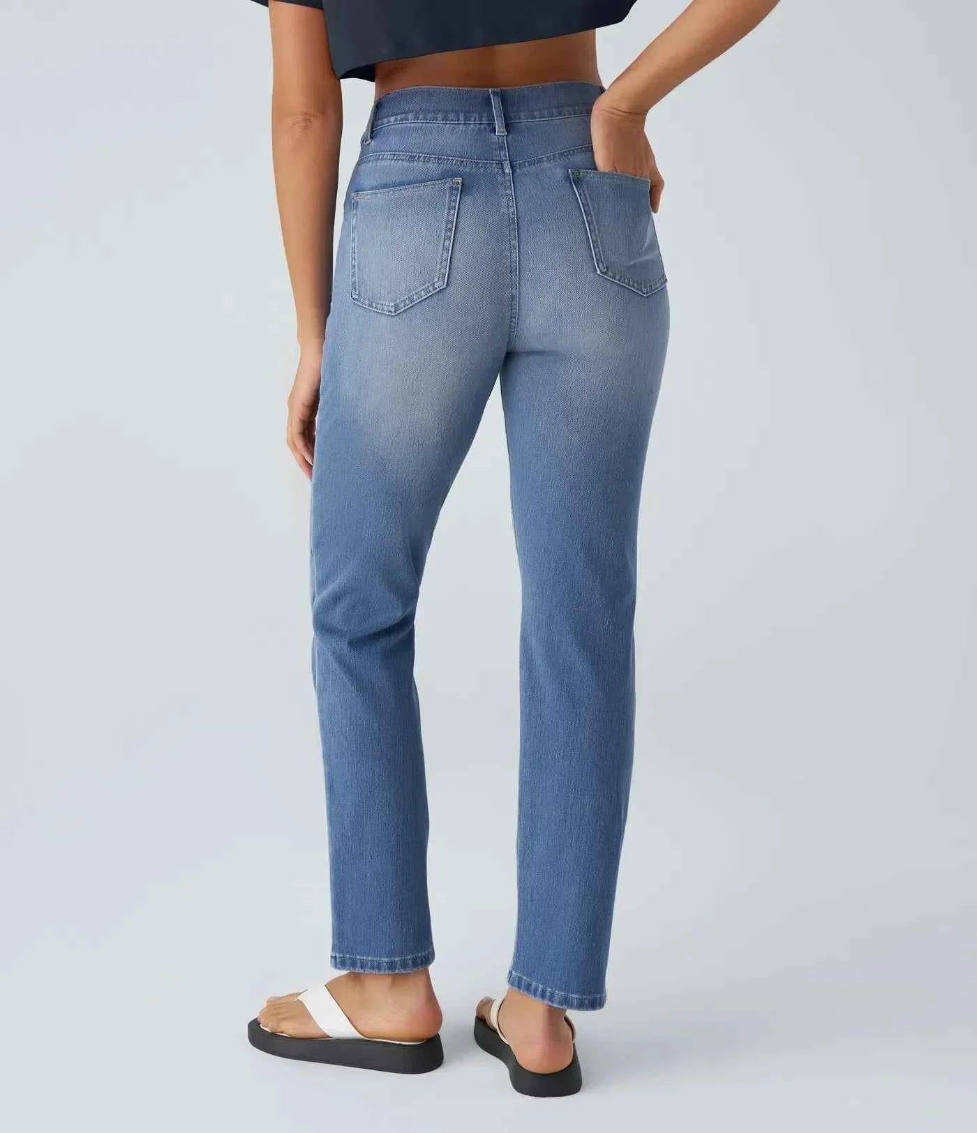 High-Waisted Stretch Jeans for Women