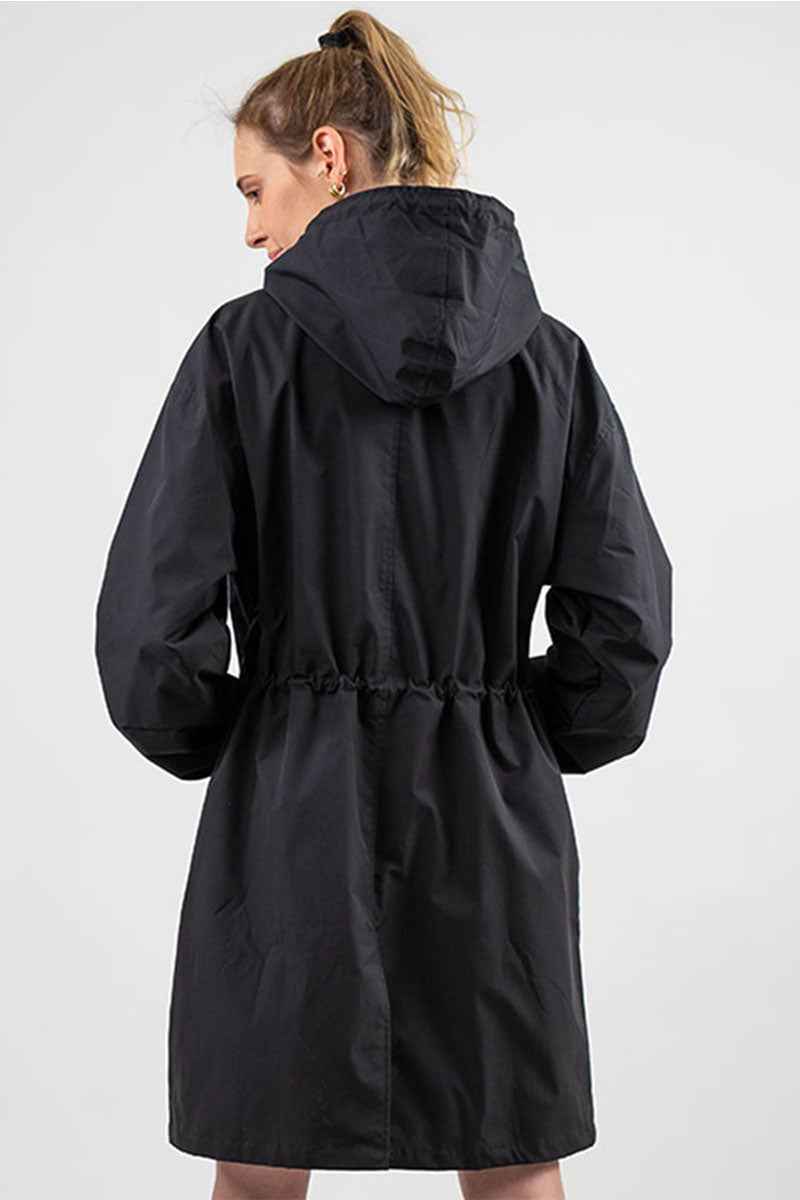 Women's Oversized Waterproof Hooded Windbreaker Rain Jacket | Ideal for Outdoor Adventures