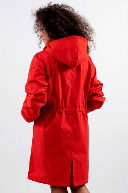 Women's Oversized Waterproof Hooded Windbreaker Rain Jacket | Ideal for Outdoor Adventures