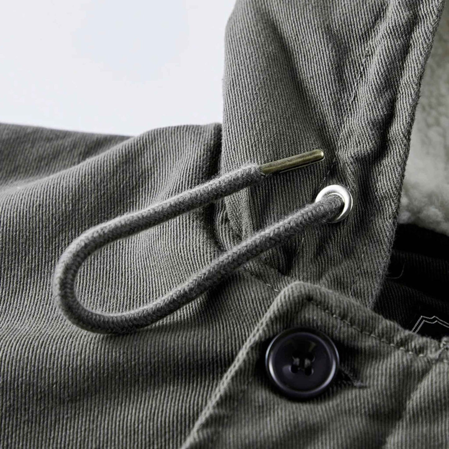 Men’s Lamb Fleece Hooded Winter Coat