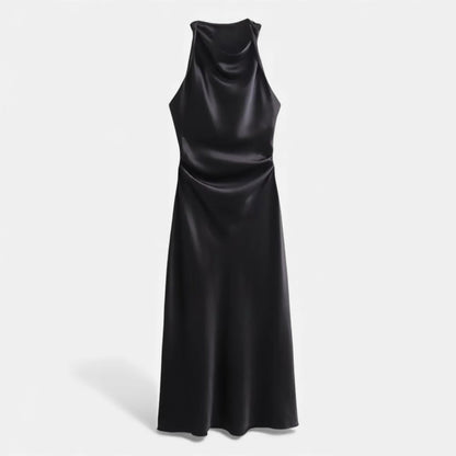 Women’s Satin Slip Midi Dress - Navenport