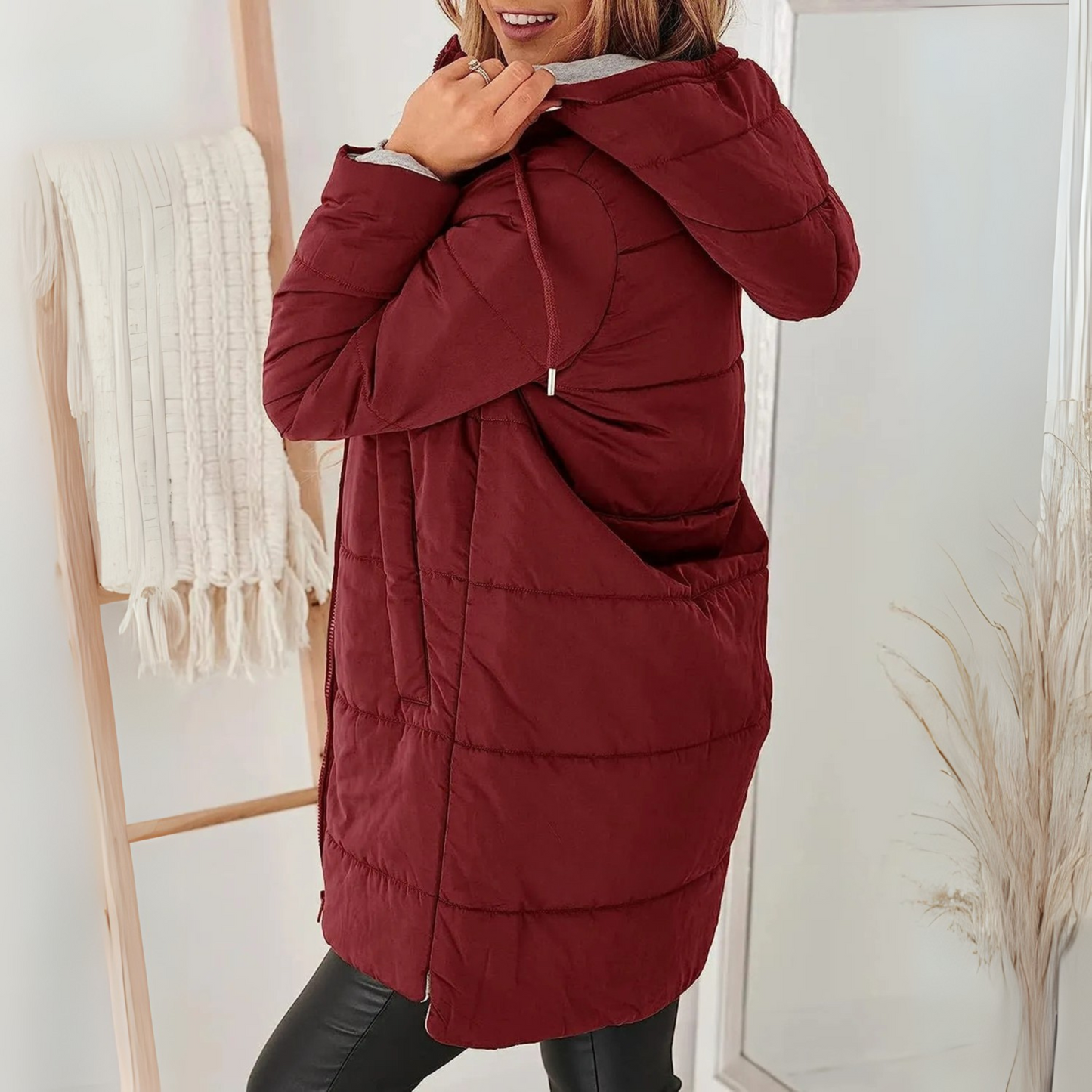 Lavinia Casual Hooded Puffer Down Jacket
