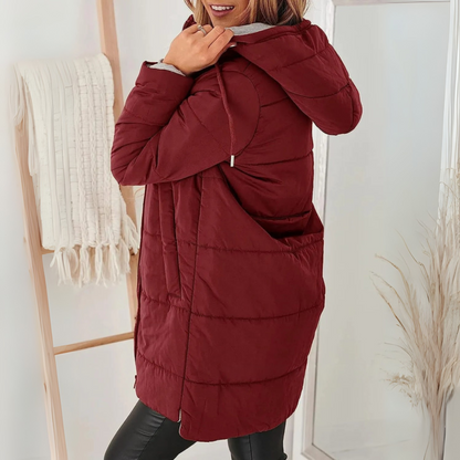 Lavinia Casual Hooded Puffer Down Jacket