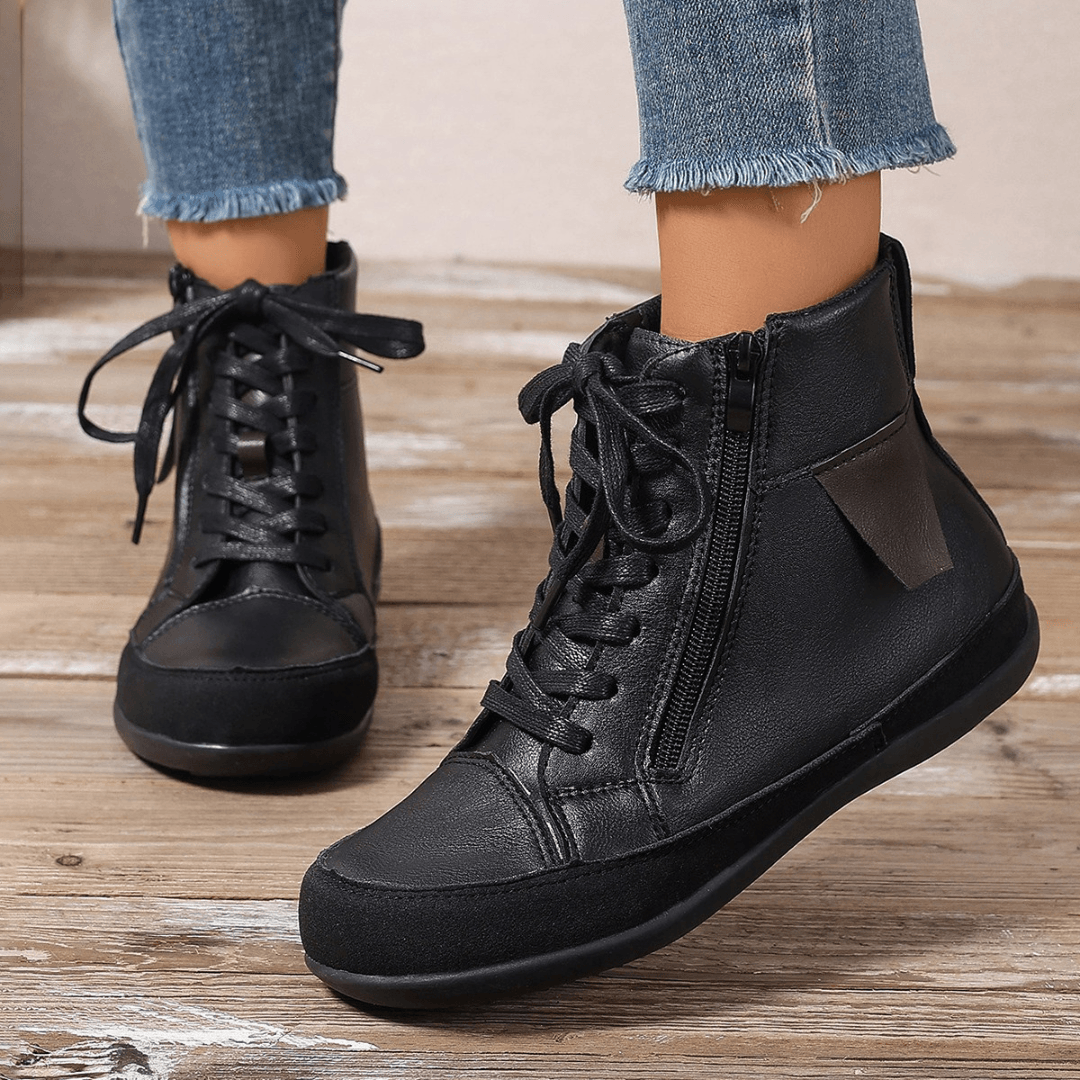 Women's Lace-Up Ankle Boots - Navenport