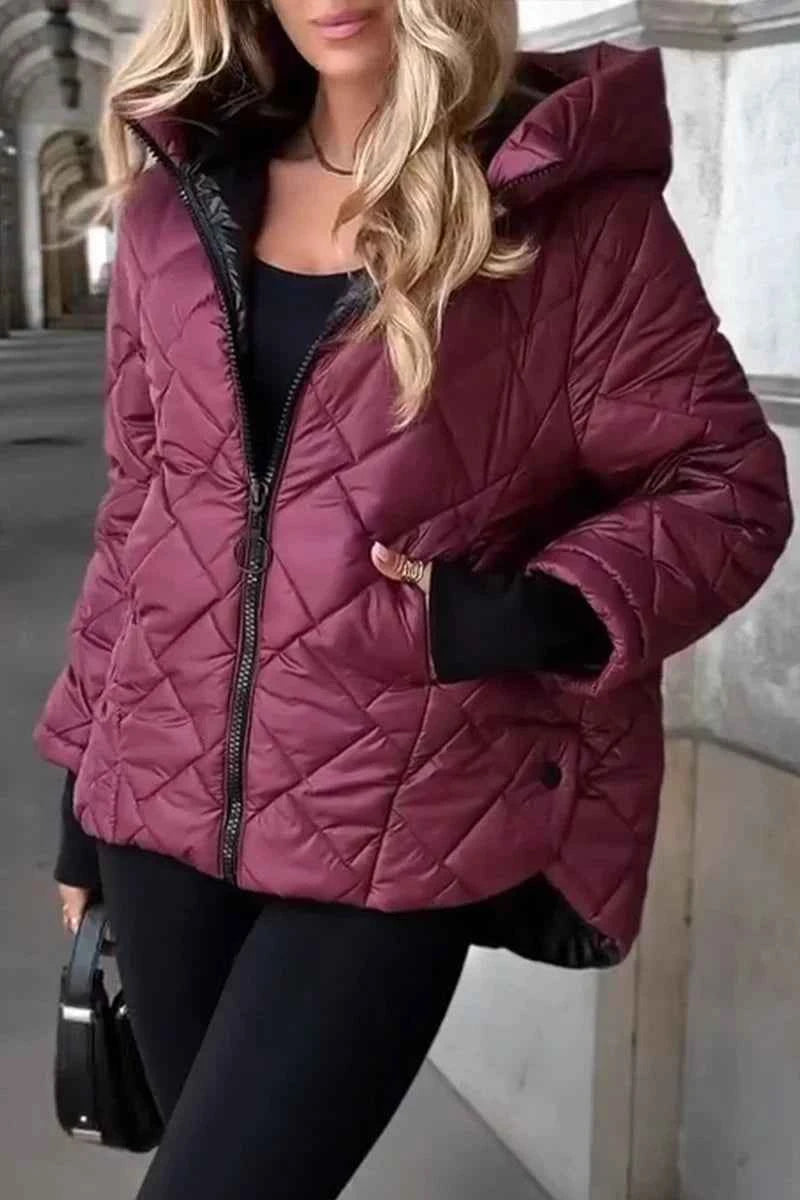 Women's Casual Cotton Hooded Jacket