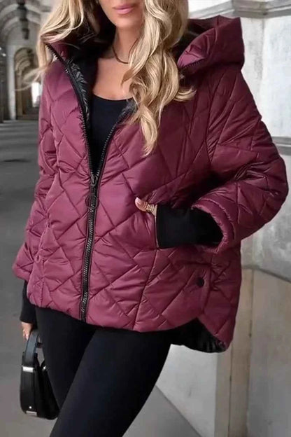 Women's Casual Cotton Hooded Jacket