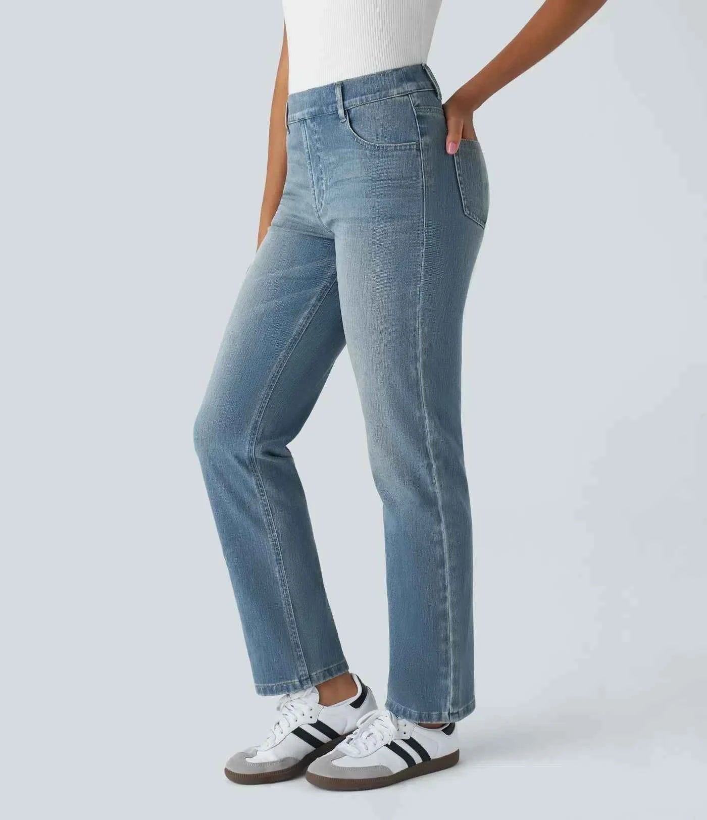 High-Waisted Stretch Jeans for Women