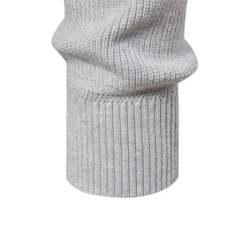 Men's Chic Knitted Cashmere Quarter-Zip Sweater | Perfect for Winter