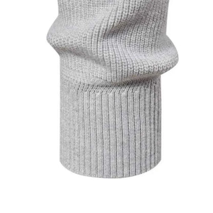 Men's Chic Knitted Cashmere Quarter-Zip Sweater | Perfect for Winter