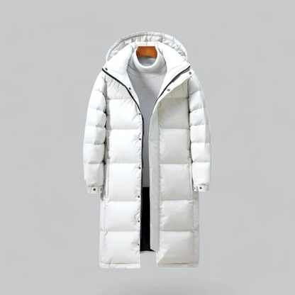 Men's Long Hooded Winter Puffer Coat | Ultra Warm