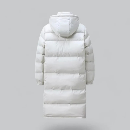 Men's Long Hooded Winter Puffer Coat | Ultra Warm