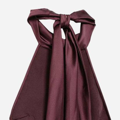 Women’s Backless Satin Long Dress