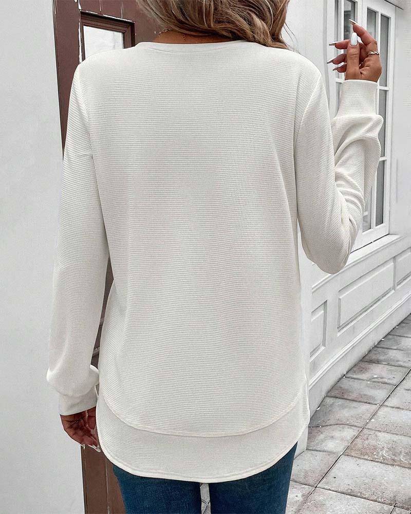 Alisa O-Neck Long Sleeve Shirt