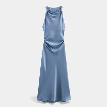 Women’s Satin Slip Midi Dress - Navenport