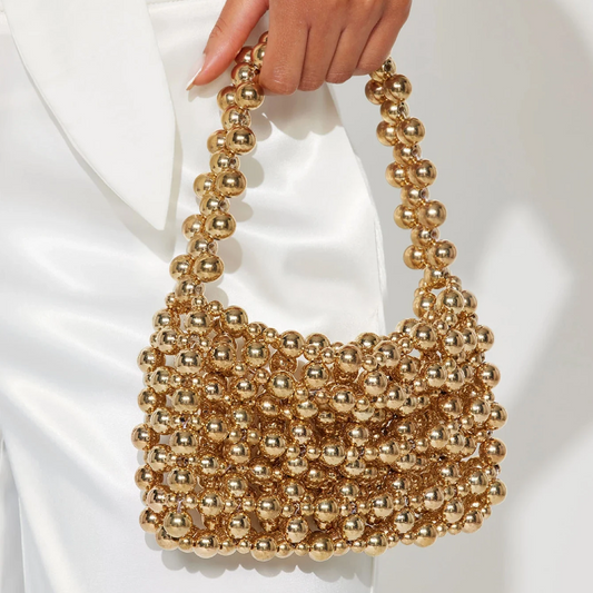 Chic Beaded Mini Handbag