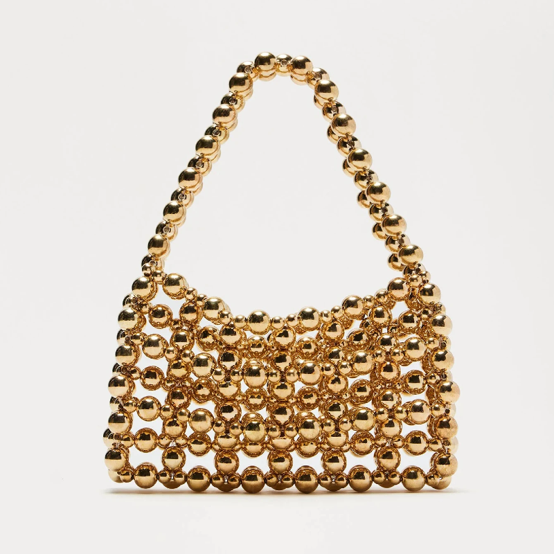 Chic Beaded Mini Handbag