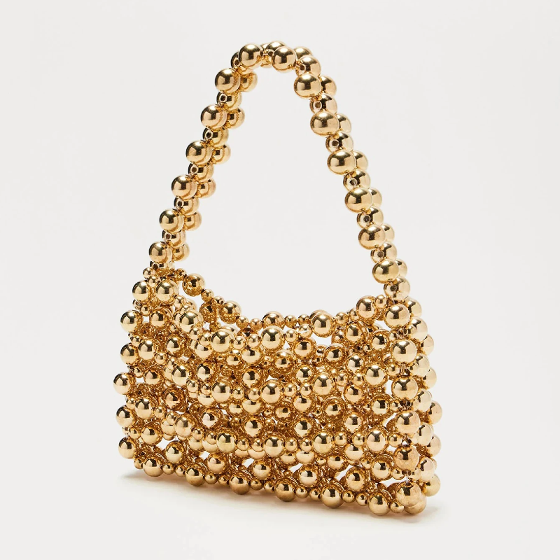 Chic Beaded Mini Handbag